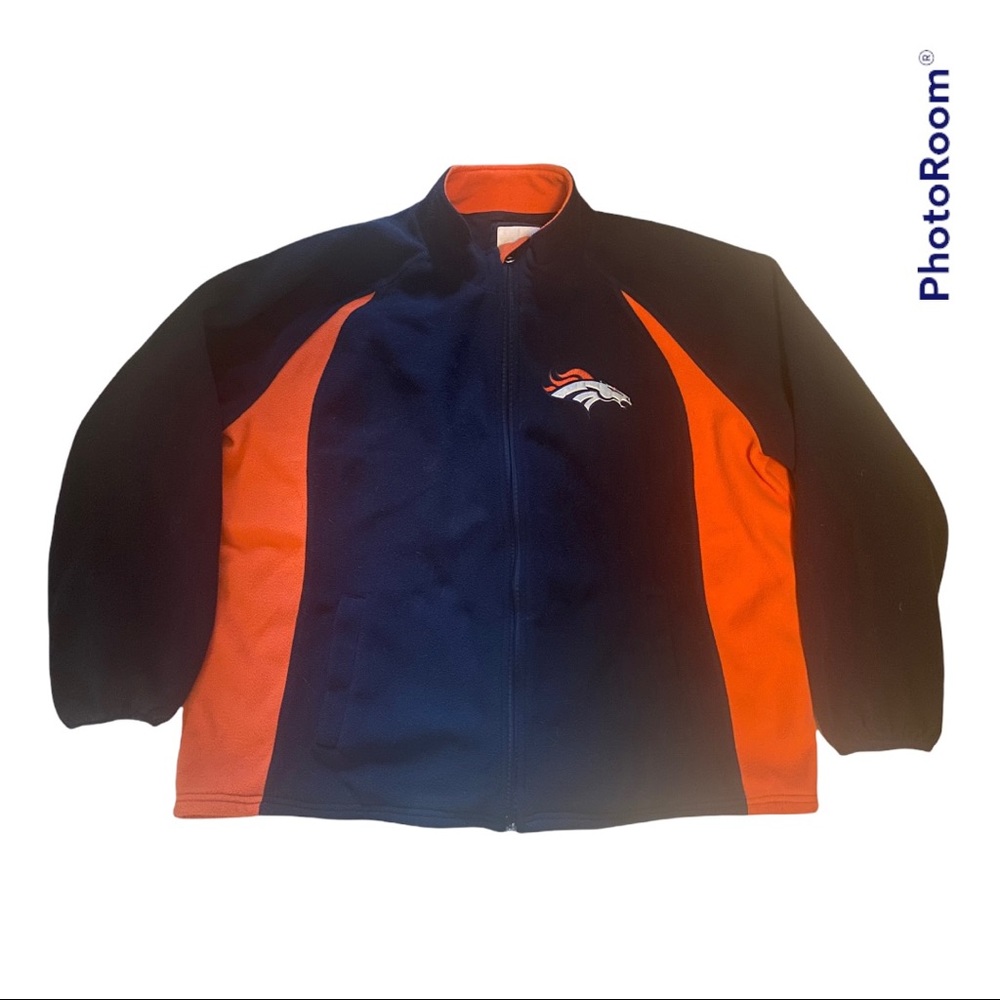 Men’s NFL Broncos Zip fleece Jacket SZ XL